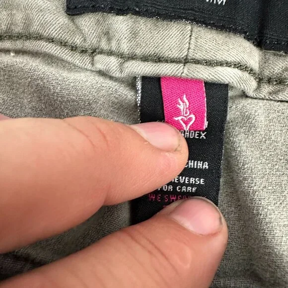 Torrid Denim Womens Size 22 Khaki Pants Embroidered Trim Casual - Picture 7 of 9